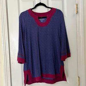Soft Surroundings Purple & Magenta Tunic